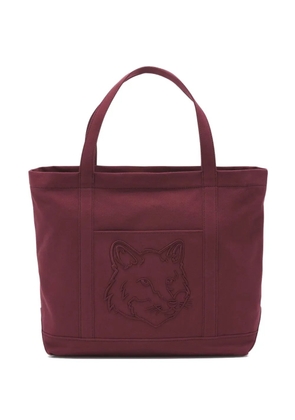 Maison Kitsuné large Fox Head-embroidered tote bag