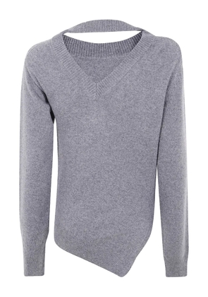 Róhe Two-Way Deconstructed sweater - Grey