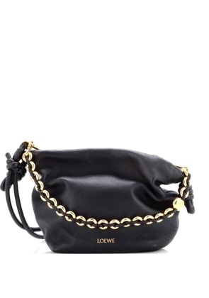 Loewe Pre-Owned Flamenco Knot Chain Purse Bag Leather Mini bucket bag - Black