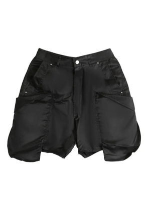 Rick Owens cargo pocket satin shorts - Black