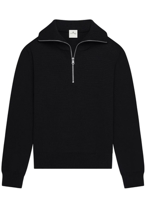 Courrèges trucker wool sweater - Black