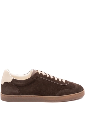 Brunello Cucinelli suede low-top sneakers - Brown