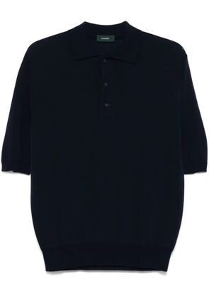 Zanone cotton polo shirt - Blue