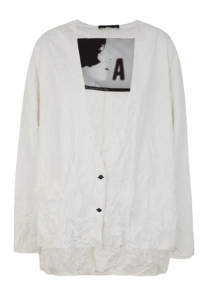 Maria Calderara graphic button jacket - Neutrals