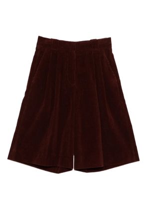 Blazé Milano pleated corduroy shorts - Red