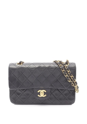 CHANEL Pre-Owned 1991-1994 Small Classic Lambskin Double Flap crossbody bag - Black