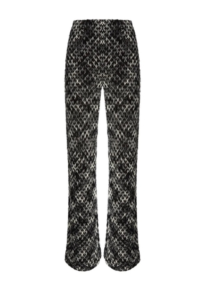 Missoni pattern flared trousers - Black