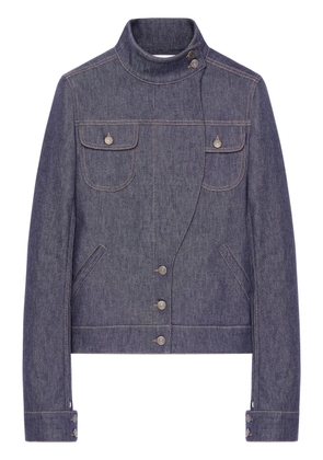 Courrèges Motorcycle denim jacket - Grey