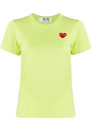 Comme Des Garçons Play logo-patch crew neck T-shirt - Green