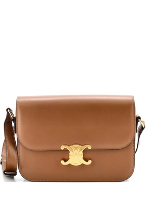 Celine Pre-Owned Triomphe Shoulder Bag Smooth Calfskin Medium crossbody bag - Brown