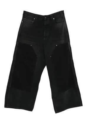 Balenciaga panelled cotton trousers - Black