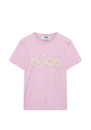 MSGM embellished T-shirt - Pink