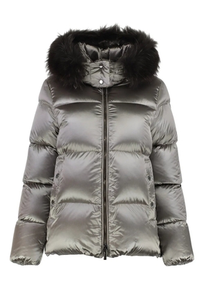 Moorer Melita hooded jacket - Silver