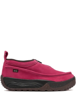 Nike zip-front suede low-top sneakers - Pink