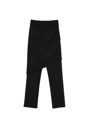 PNK asymmetric-detail trousers - Black