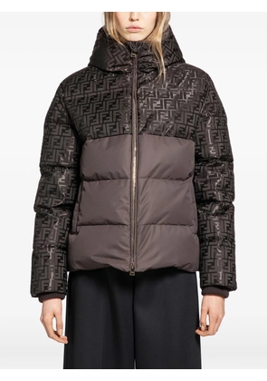 FENDI Brown FF down jacket