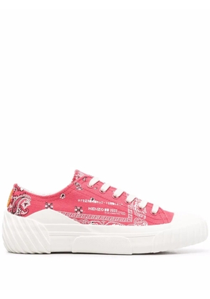 Kenzo Tiger-crest low-top sneakers - Pink