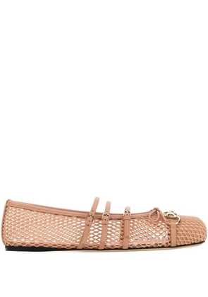 Gucci perforated ballerinas - Neutrals