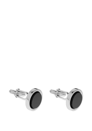 Lanvin onyx plated cufflinks - Silver