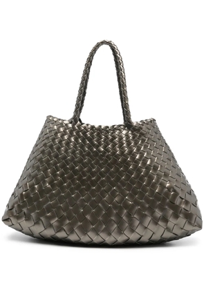 DRAGON DIFFUSION small Santa Croce leather tote bag - Green