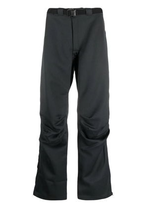 GR10K Titanus Arc wool straight-leg trousers - Grey