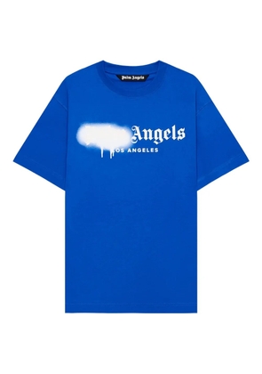 Palm Angels Spray City Los Angeles logo graphic T-shirt - Blue