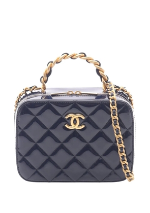 CHANEL Pre-Owned 2021-2026 CC Quilted Patent Vanity Case crossbody bag - Blue
