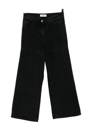 The Attico cut-out jeans - Black