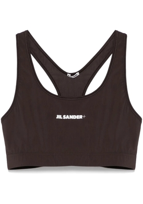 Jil Sander logo-print sports bra - Black