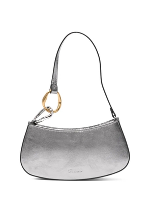STAUD Ollie metallic tote bag - Silver