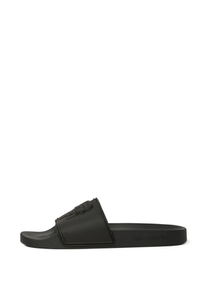 Karl Lagerfeld Kondo II Ikon Relief slides - Black