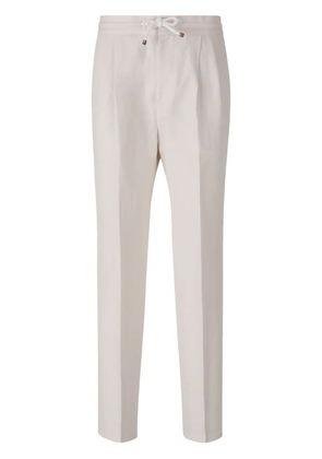 Brunello Cucinelli drawstring-waist trousers - White