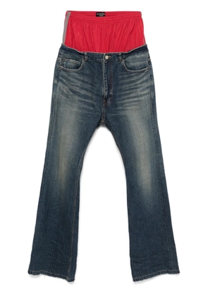 Balenciaga layered jeans - Blue