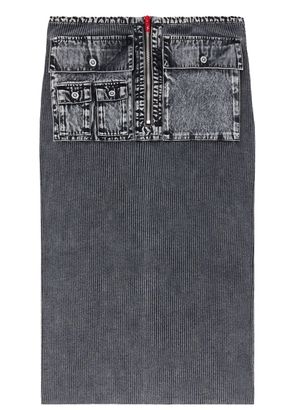 Diesel M-Meryn midi skirt - Grey