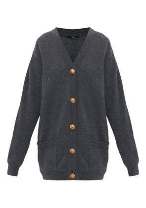 Balmain button pockets cardigan - Grey