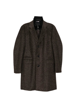 BOSS houndstooth-print coat - Brown