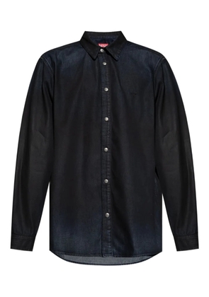 Diesel logo-button denim shirt - Blue
