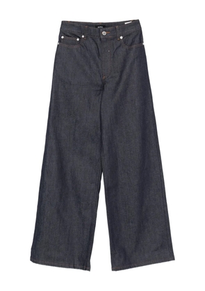 A.P.C. logo-embroidered jeans - Blue