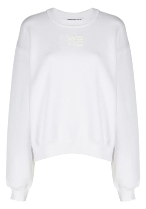 Alexander Wang logo-print cotton sweatshirt - White