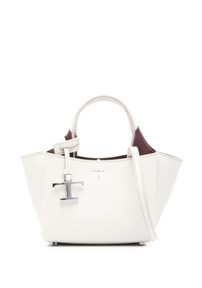 Tod's mini leather tote bag - White