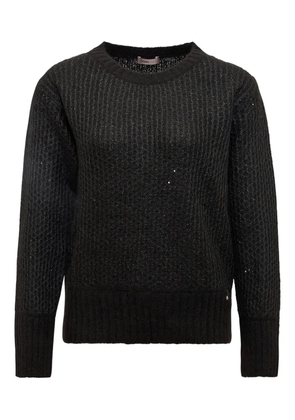 Herno sequin-embellished sweater - Black