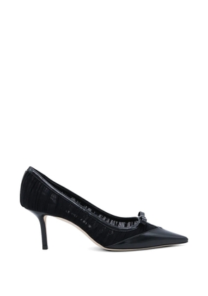 Jimmy Choo bow-embellishment pumps - Black