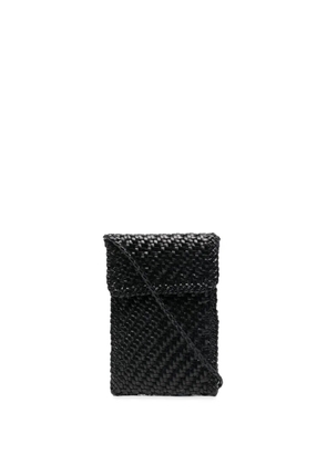 DRAGON DIFFUSION leather phone bag - Black