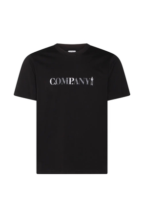 C.P. Company logo-print T-shirt - BLACK