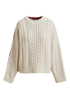 Essentiel Antwerp Iface cable-knit sweater - Neutrals