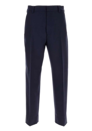 Zegna straight-leg wool trousers - Blue