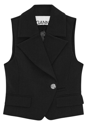 GANNI double-breasted waistcoat - Black