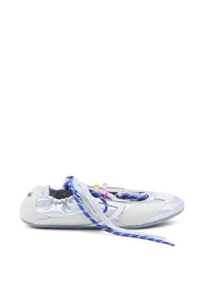 Puraai beaded-embellishment sneakers - Silver