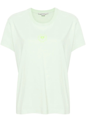 Stella McCartney Lovestruck Logo cotton T-Shirt - Green