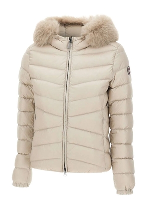 Colmar fur-trimmed jacket - Neutrals
